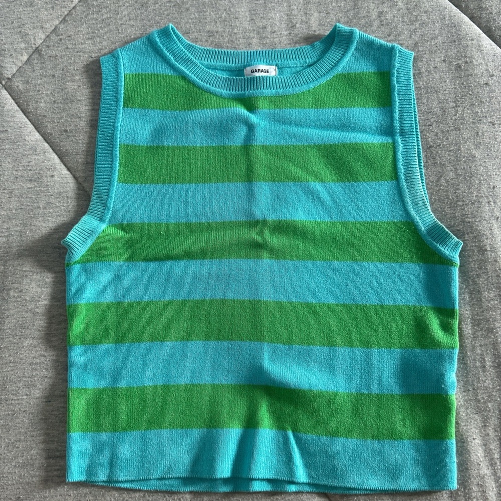 Garage Striped Knit Top